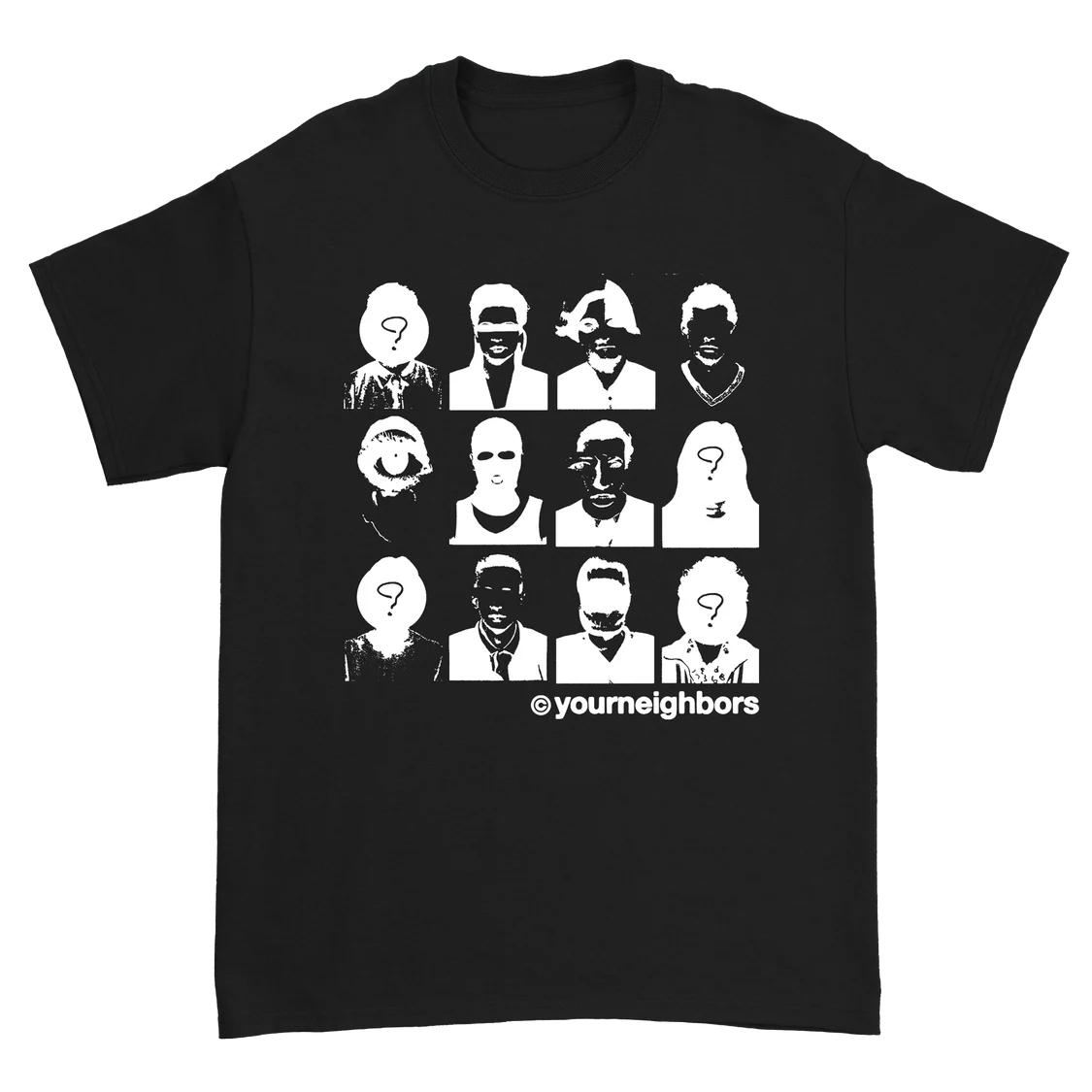 Faces Tee Black
