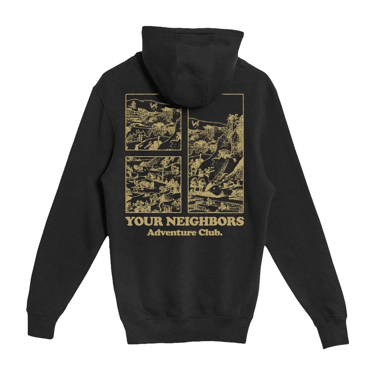 Black Adventure Club Hoodie
